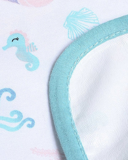 Mi Arcus Aqua Life Mattress Protector-Lightweight & Soft-With Waterproof TPU Lamination-White-For Infants