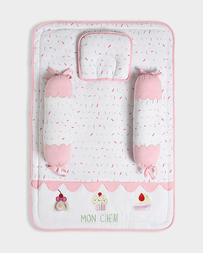 Mi Arcus Mon Cheri Baby Bedding Set-GOTS Certified Organic Cotton-Pack of 4-For Infants