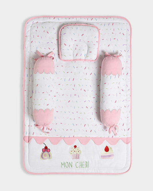 Mi Arcus Mon Cheri Baby Bedding Set-GOTS Certified Organic Cotton-Pack of 4-For Infants