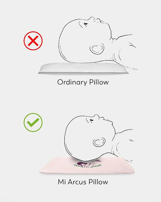 Mi Arcus Autumn Vibes Mustard Seeds Pillow-Pink-100% Cotton-For Infants