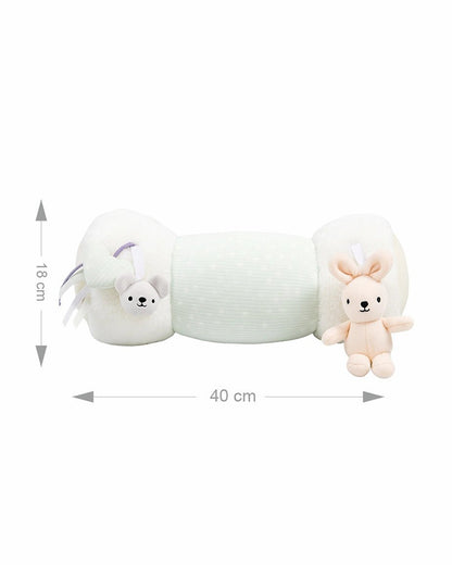 Mi Arcus Rib Roll Over Soft Toy-Tummy Time Toy with Mirror-For Infants