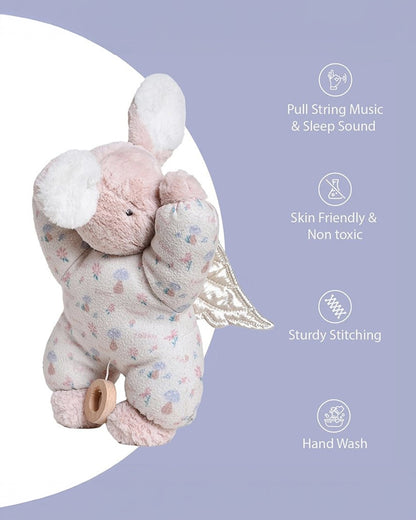 Mi Arcus Bunny Fleece Soft Toy with Musical Pull String-6M+
