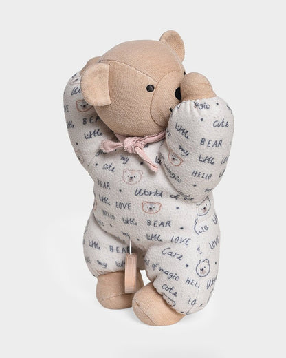 Mi Arcus Teddy Fleece Soft Toy with Musical Pull String-6M+