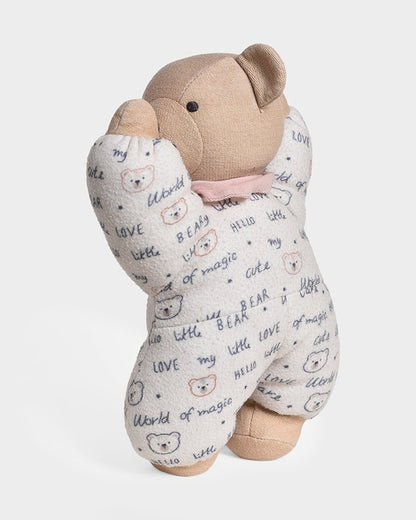 Mi Arcus Teddy Fleece Soft Toy with Musical Pull String-6M+