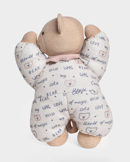 Mi Arcus Teddy Fleece Soft Toy with Musical Pull String-6M+