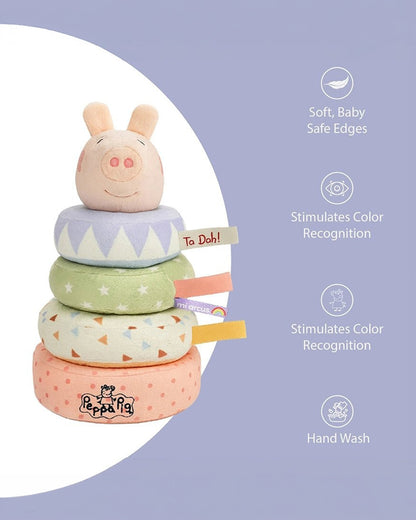 Mi Arcus Peppa Pig Stacker Toy-Stimulates Color Recognition-Learning & Educational Toys-12M+