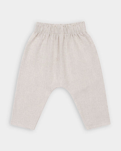 Mi Arcus White & Light Grey 3 Pc Suit-Striped-100% Cotton-For Infants