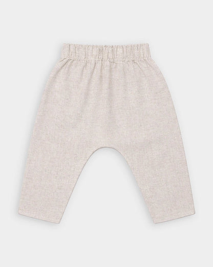 Mi Arcus White & Light Grey 3 Pc Suit-Striped-100% Cotton-For Infants