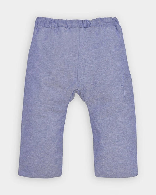 Mi Arcus White & Light Blue 3 PC Suit with Cap-Striped-100% Cotton-For Infants