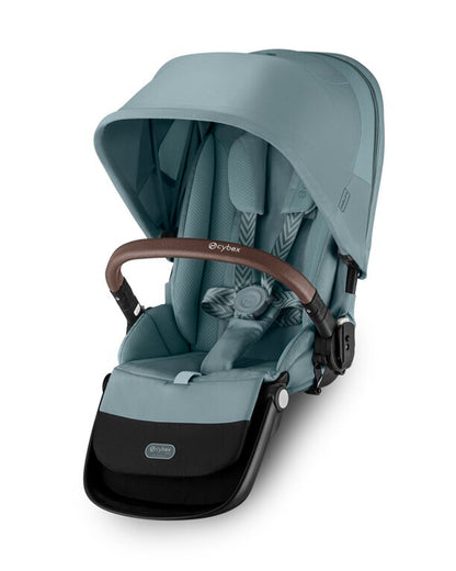 Cybex Gazelle S 2nd Seat Unit-Sibling Seat-Connects Directly To The Stroller With Built In Adapters-Reversible & Flat Reclining Seat-2 Years Warranty-Upto 22 Kg-Stormy Blue
