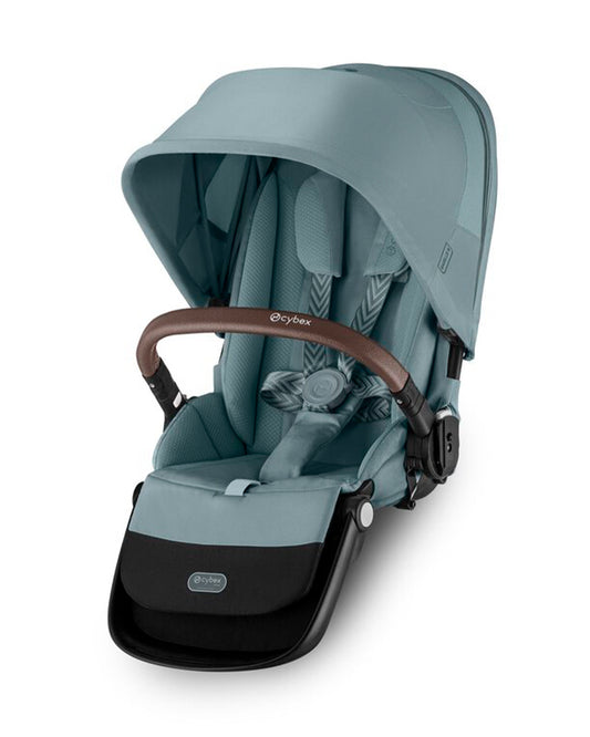 Cybex Gazelle S 2nd Seat Unit-Sibling Seat-Connects Directly To The Stroller With Built In Adapters-Reversible & Flat Reclining Seat-2 Years Warranty-Upto 22 Kg-Stormy Blue