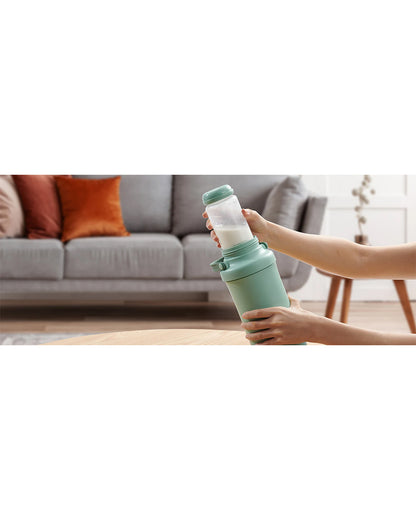 Momcozy Portable Baby Bottle Cooler-24 Hour Ice-Free Cooling with 2 Separate Storage Bottles-22oz Large Capacity & Travel-Friendly