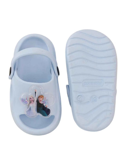 Yellow Bee Light Blue Disney Frozen Elsa & Anna Sandals-Floral Sequine-For Infants