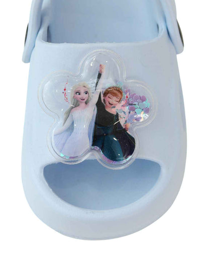 Yellow Bee Light Blue Disney Frozen Elsa & Anna Sandals-Floral Sequine-For Infants