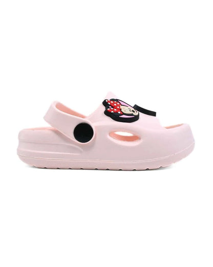 Yellow Bee Pink Disney Minnie Mouse Sandals-Gem & Heart Charms-For Infants