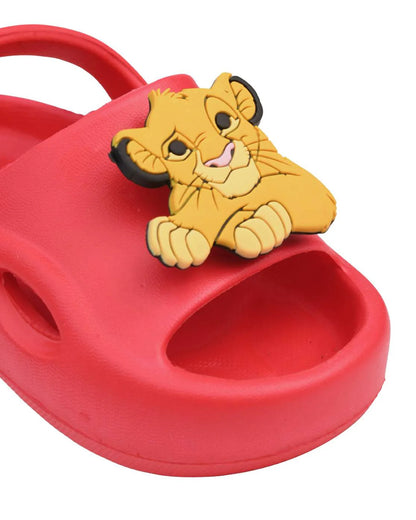Yellow Bee Red Disney Lion King Sandals-Rotating Charms-For Infants