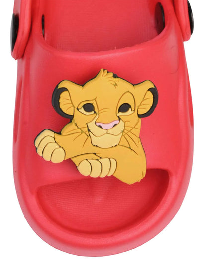 Yellow Bee Red Disney Lion King Sandals-Rotating Charms-For Infants