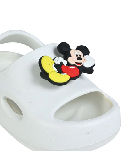 Yellow Bee White Disney Mickey Mouse Sandal-Rotating Charms-For Infants