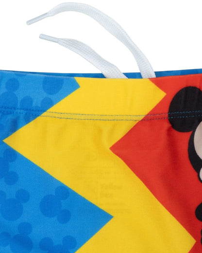 Yellow Bee Multicolor Swimming Shorts-Mickey Mouse Graphic Print-Polyester-For Infants