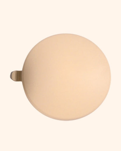 Theoni Stainless Steel Snack Cup with Removable Silicone Food Catcher & Travel Lid-Spill-Proof & Dishwasher Safe-Beige-300ml