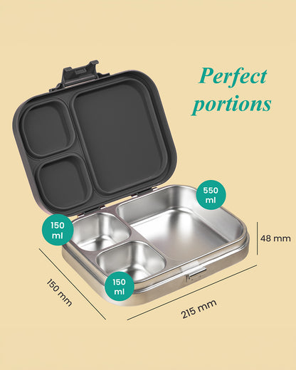 Theoni Bento Joy Lunchbox-3 Compartment-Leakproof & BPA-Free-Milo