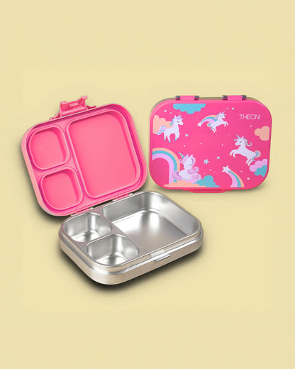 Theoni Bento Joy Lunchbox-3 Compartment-Leakproof & BPA-Free-Winx