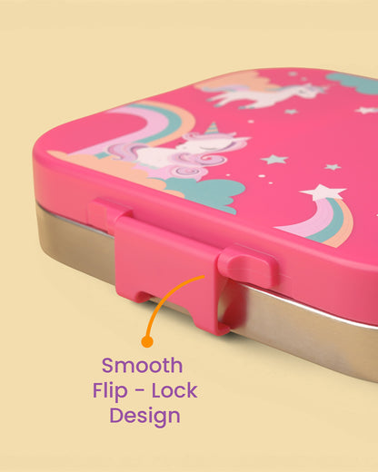 Theoni Bento Joy Lunchbox-3 Compartment-Leakproof & BPA-Free-Winx
