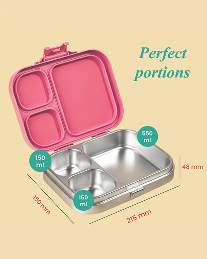 Theoni Bento Joy Lunchbox-3 Compartment-Leakproof & BPA-Free-Winx