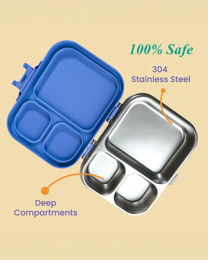 Theoni Bento Joy Lunchbox-3 Compartment-Leakproof & BPA-Free-Speedo