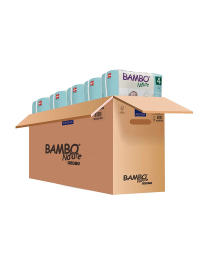 Bambo Nature Monthly Pack Baby Diaper Pants-Super Absorbent, Breathable & Extra Soft, Dermatologically Tested Hypoallergenic Infant Diaper Pants with Wetness Indicator