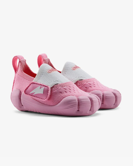 Aretto Pink InfiKnit Velcro Shoes-Bubble Splash-Designed for Growing Feet-For Infants