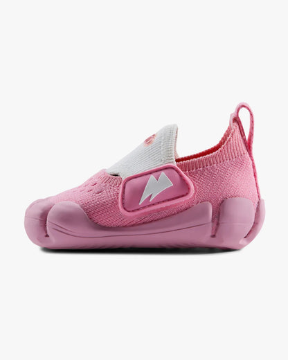 Aretto Pink InfiKnit Velcro Shoes-Bubble Splash-Designed for Growing Feet-For Infants