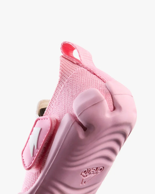 Aretto Pink InfiKnit Velcro Shoes-Bubble Splash-Designed for Growing Feet-For Infants
