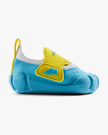 Aretto Cyan Blue InfiKnit Velcro Shoes-Sunny Splash-Designed for Growing Feet-For Infants