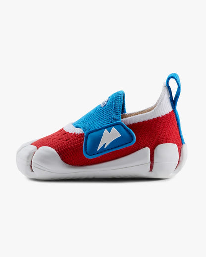 Aretto Red InfiKnit Velcro Shoes-Captain A-Designed for Growing Feet-For Infants