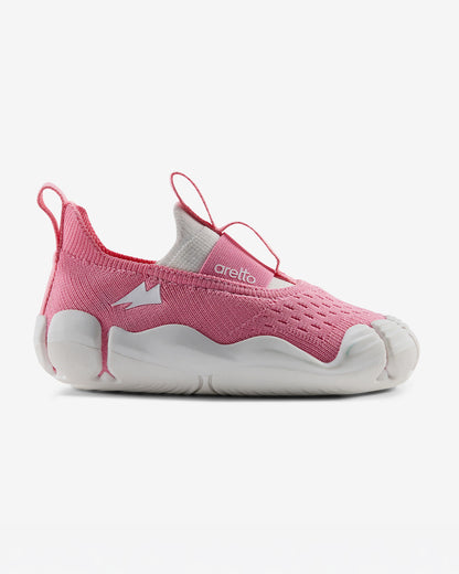 Aretto Peach Pink InfiKnit Slip On Shoes-Candy Floss-Designed for Growing Feet-For Infants