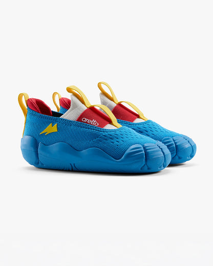 Aretto Blue InfiKnit Slip On Shoes-Happy Hopper-Designed for Growing Feet-For Infants