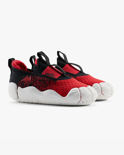 Aretto Black & Red InfiKnit Slip On Shoes-Space Surfer-Designed for Growing Fit-For Infants