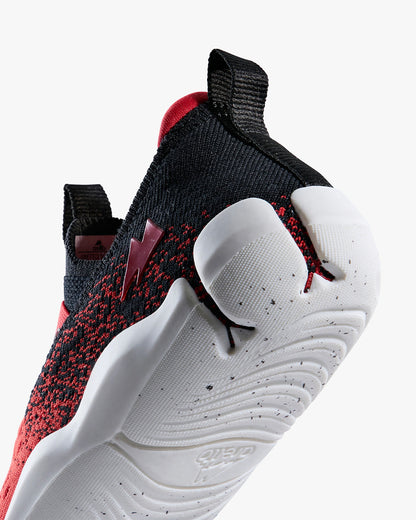 Aretto Black & Red InfiKnit Slip On Shoes-Space Surfer-Designed for Growing Fit-For Infants