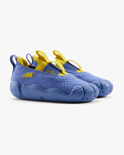 Aretto Cobalt Blue InfiKnit Slip On Shoes-Aster Bloom-Designed for Growing Feet-For Infants