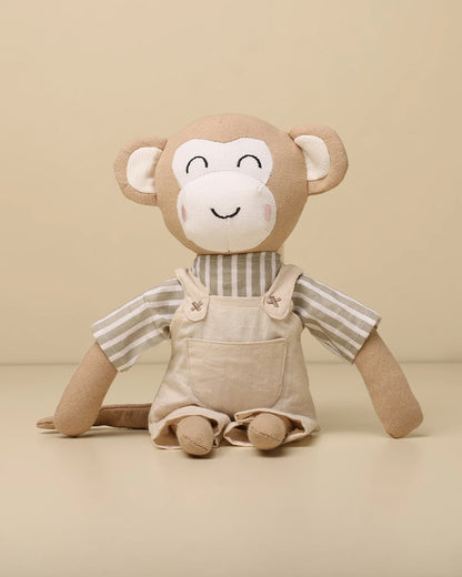 Baby Forest Cuddly Buddies Mr. Monkey Soft Toy-Perfect For Snuggles-Helps in Sensory Development-Plush Cuddly Toy for Newborn