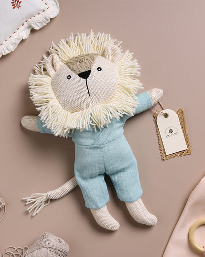 Baby Forest Cuddly Buddies Baby Simba Soft Toy-Perfect For Snuggles-Helps in Sensory Development-Plush Cuddly Toy for Newborn