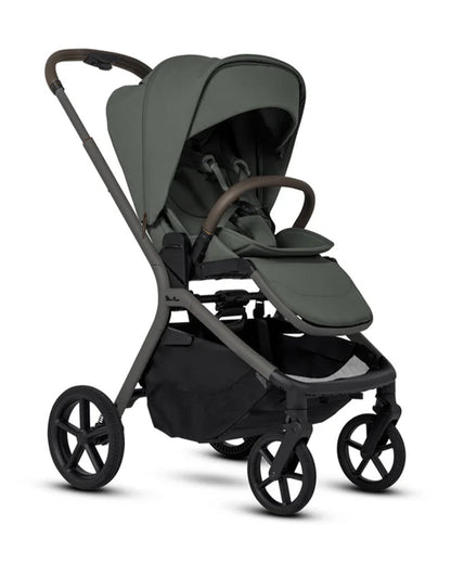 Silver Cross Breez Stroller-Height Adjustable, Reversible & Flat Reclining Seat-Adjustable Parent Handle Bar-One Hand Fold Even With Carry Cot Attached-2 Years Warranty-For 0 to 4Y (Upto 22 kg)-Pewter