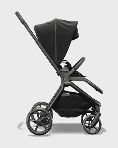 Silver Cross Breez Stroller-Height Adjustable, Reversible & Flat Reclining Seat-Adjustable Parent Handle Bar-One Hand Fold Even With Carry Cot Attached-2 Years Warranty-For 0 to 4Y (Upto 22 kg)-Onyx