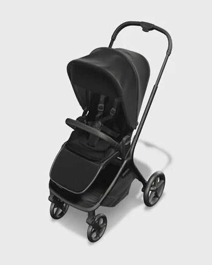 Silver Cross Breez Stroller-Height Adjustable, Reversible & Flat Reclining Seat-Adjustable Parent Handle Bar-One Hand Fold Even With Carry Cot Attached-2 Years Warranty-For 0 to 4Y (Upto 22 kg)-Onyx