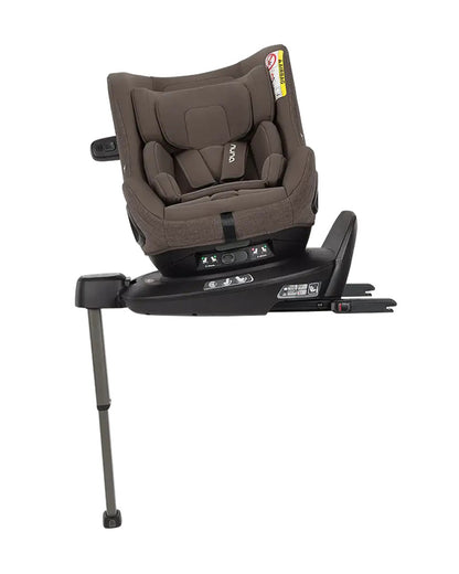 Nuna Pruu Baby Car Seat-Convertible Car Seat-360 Degree Rotation-10 Position Reclining Seat-Integrated Rebound Bar to Minimize Rotation During Impact-2 Years Warranty-For 0 to 4Y (Upto 19Kg)-Chestnut