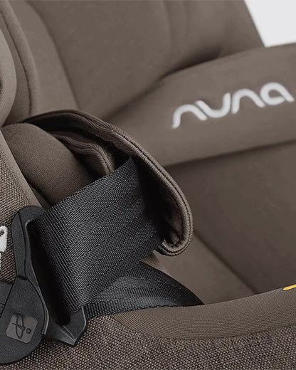 Nuna Pruu Baby Car Seat-Convertible Car Seat-360 Degree Rotation-10 Position Reclining Seat-Integrated Rebound Bar to Minimize Rotation During Impact-2 Years Warranty-For 0 to 4Y (Upto 19Kg)-Chestnut