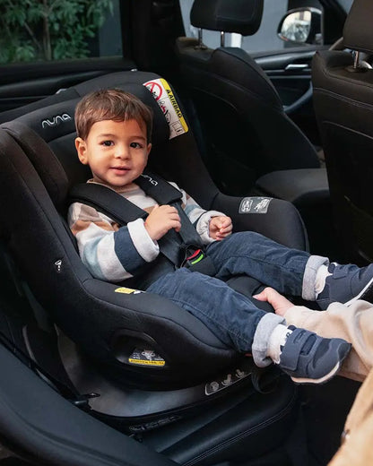 Nuna Pruu Baby Car Seat-Convertible Car Seat-360 Degree Rotation-10 Position Reclining Seat-Integrated Rebound Bar to Minimize Rotation During Impact-2 Years Warranty-For 0 to 4Y (Upto 19Kg)-Chestnut