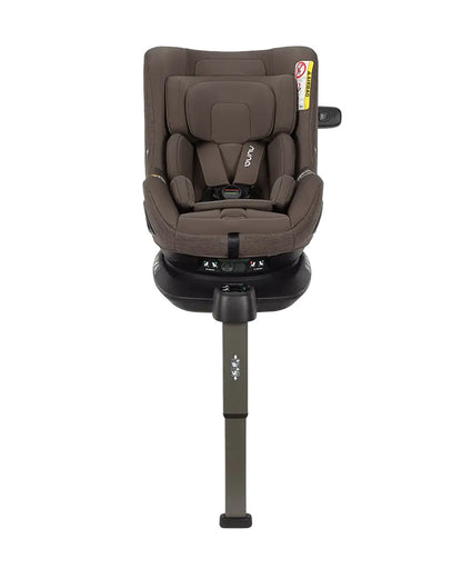 Nuna Pruu Baby Car Seat-Convertible Car Seat-360 Degree Rotation-10 Position Reclining Seat-Integrated Rebound Bar to Minimize Rotation During Impact-2 Years Warranty-For 0 to 4Y (Upto 19Kg)-Chestnut
