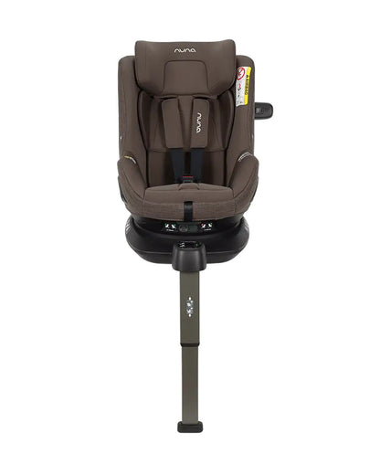 Nuna Pruu Baby Car Seat-Convertible Car Seat-360 Degree Rotation-10 Position Reclining Seat-Integrated Rebound Bar to Minimize Rotation During Impact-2 Years Warranty-For 0 to 4Y (Upto 19Kg)-Chestnut